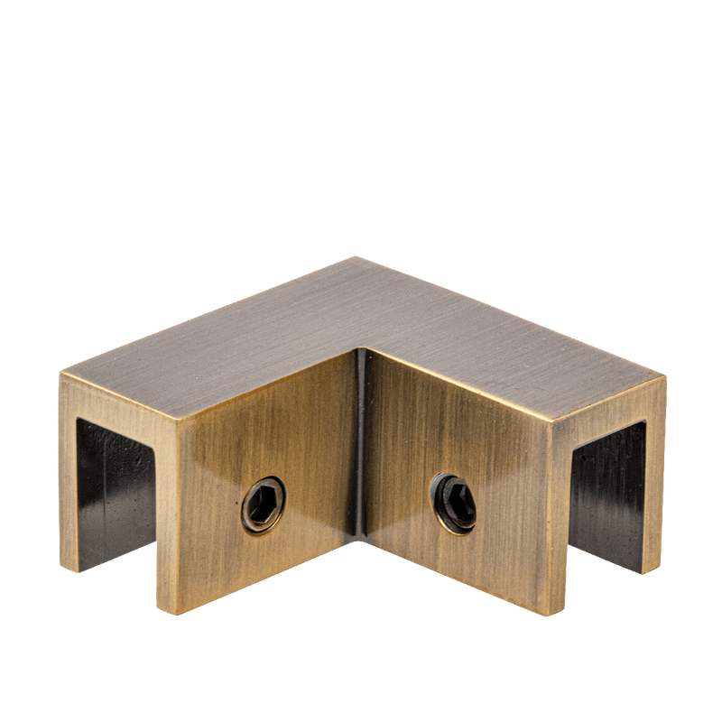 AURORA 90º Glass to Glass Sleeve Over Clamp