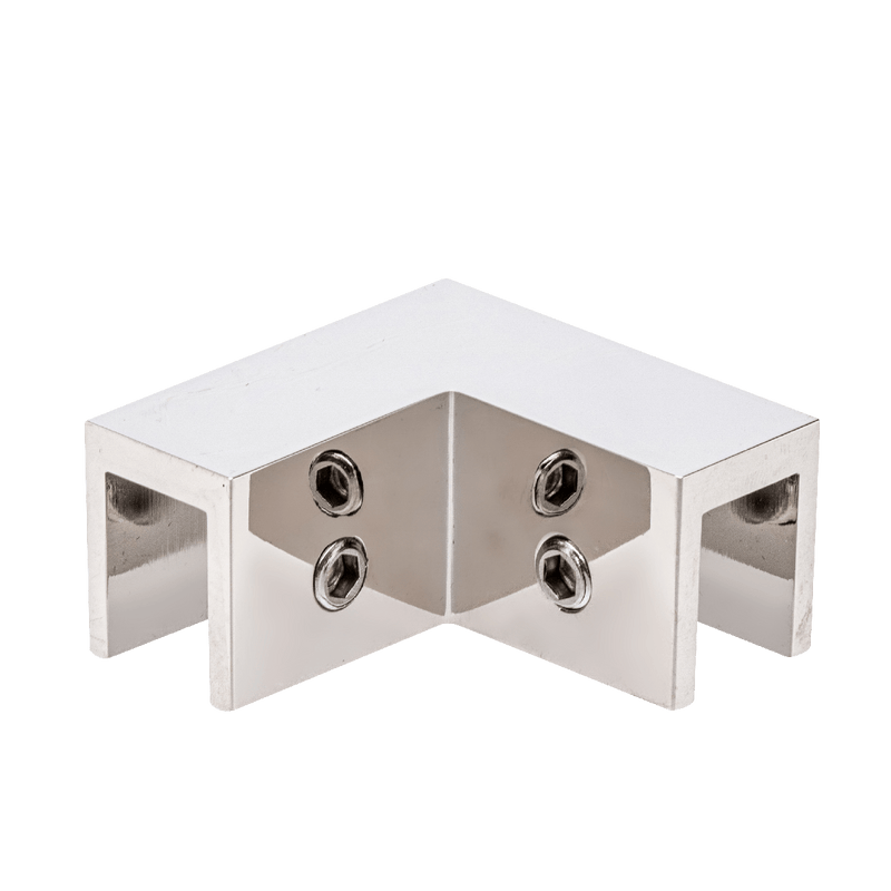 AURORA 90º Glass to Glass Sleeve Over Clamp