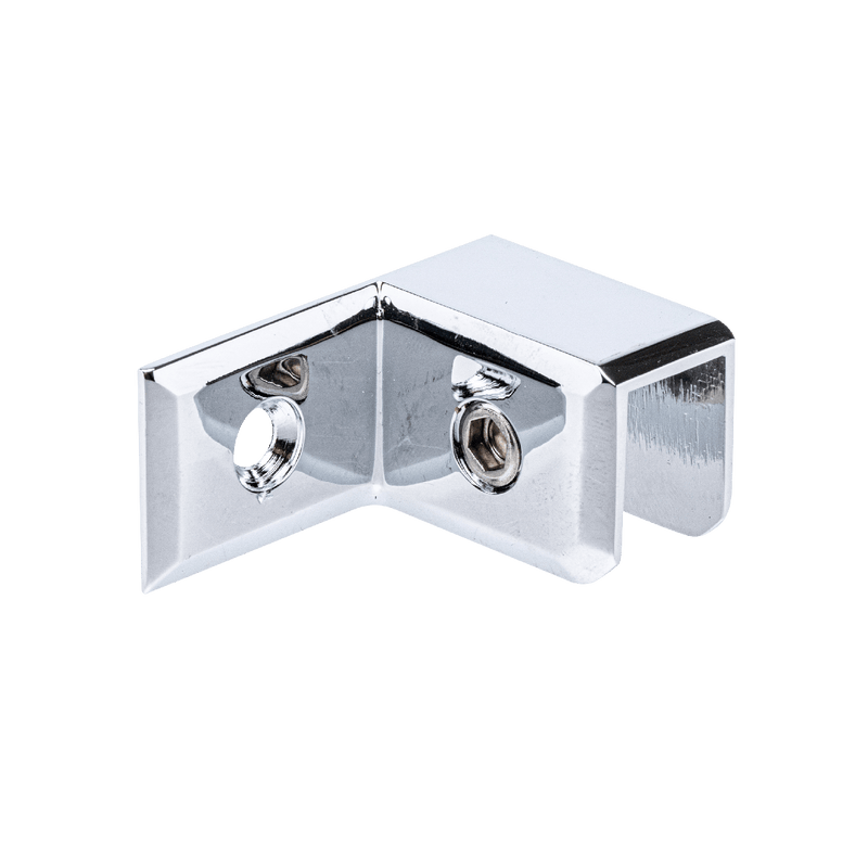 Aurora 90° Right Wall to Glass Sleeve Over Clamp